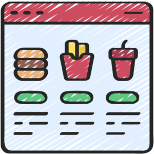 icono de menu online