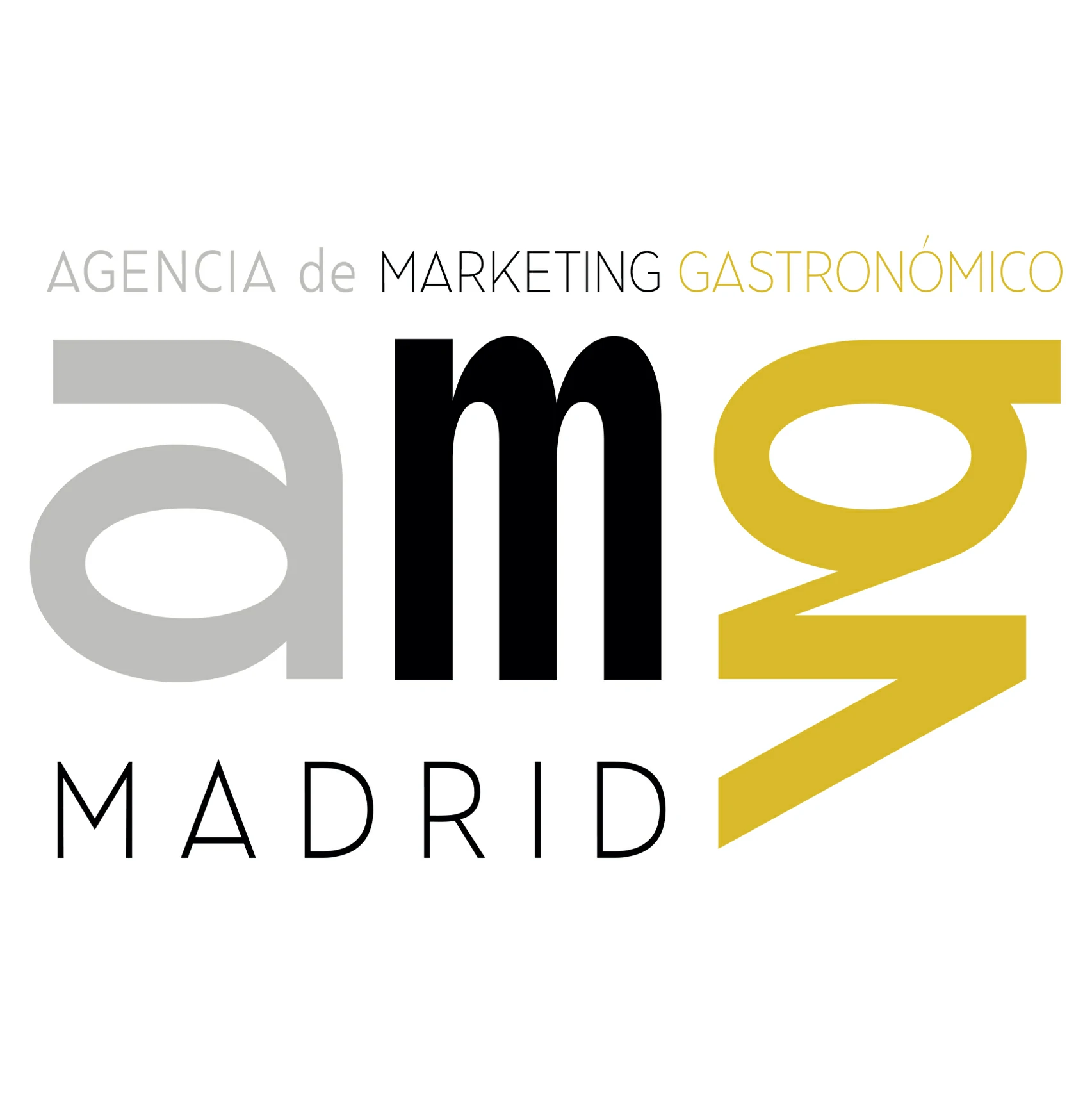 LOGO AMG MADRID AGENCIA DE MARKETING GASTRONÓMICO