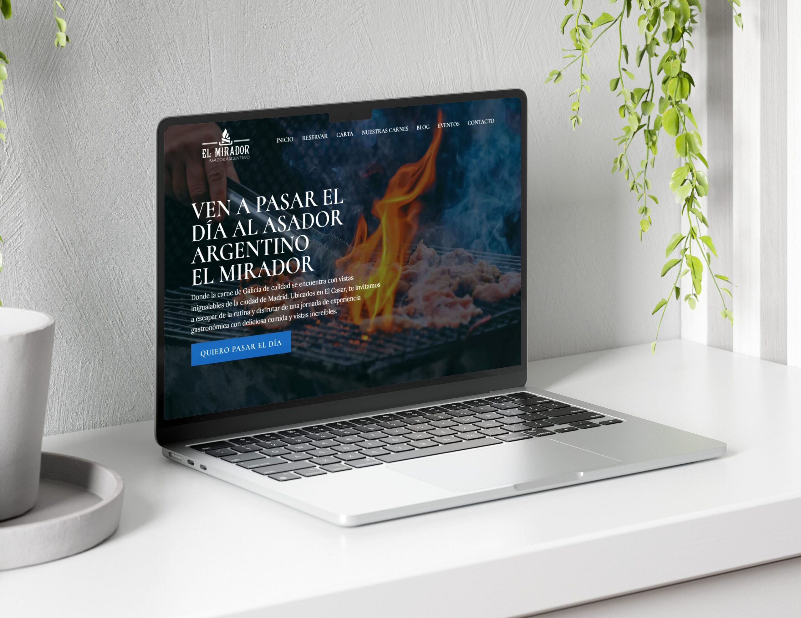 Página web gastronómica responsive creada por agencia de diseño web madrid.