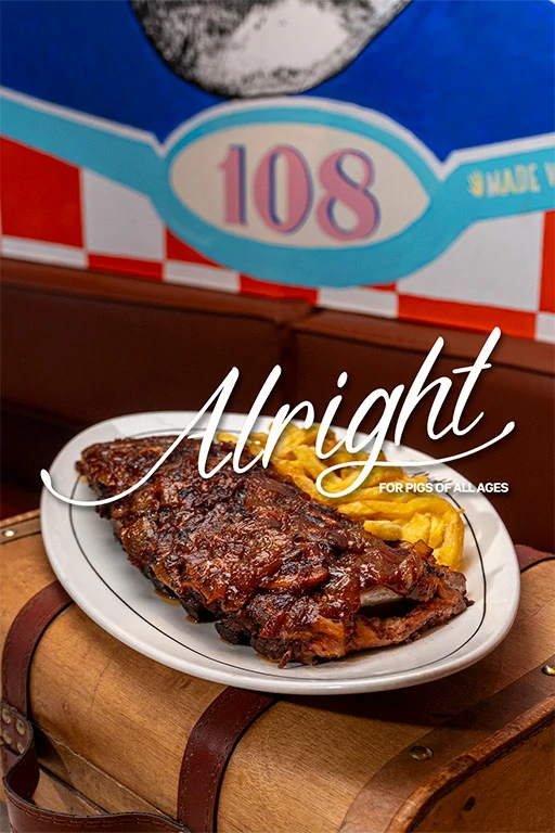 Fotografía gastronómica de costillas de cerdo del restaurante Alright realizada por AMG Madrid agencia de marketing gastronómico